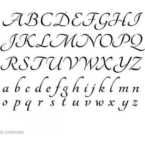 Alphabet Pochoir A4, Plastique, Gris, 21,5 x 0,2 x 24 cm 15050020