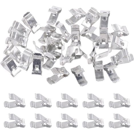 30pcs 15.3mm Voiture U Clip Métallique - Kit de Décoration Universelle pour Tableau de Bord Intérieur, Compatible avec Moulures (1/5)