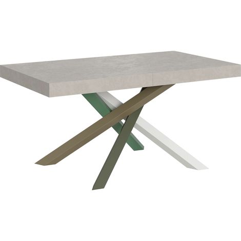 Tavolo allungabile 160/420x90 cm Volantis cashmere gambe multicolore 4/A (1/5)