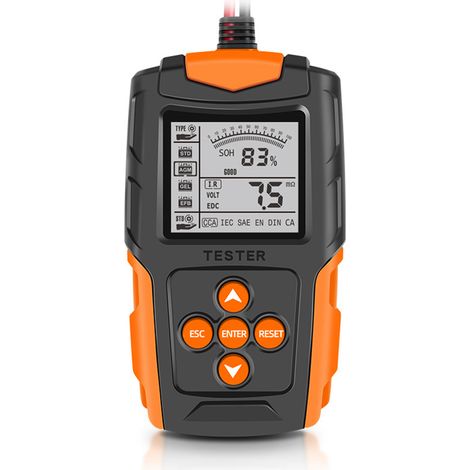 Testeur batterie auto 12V/24V analyseur numérique LCD diagnose charge vehicule camion moto SOH SOC CCA IR (1/5)
