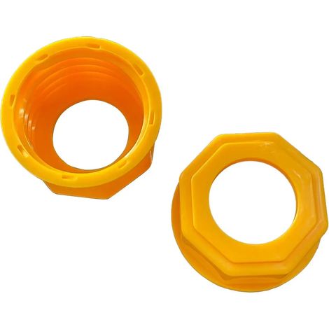 Kit de 3 embouts pour bidons d'essence : bouchons étanches en plastique, joint en caoutchouc pour bouchon d'aération et perceuse incluse. Accessoires pour bidons d'essence