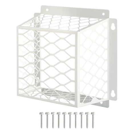 Grille d'aération de séchage, protection contre les oiseaux, 17,8 x 12,7 cm en acier galvanisé résistant aux intempéries, protection robuste pour hotte d'échappement, protection de sortie extérieure (1/5)