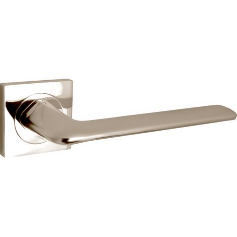 Maniglia Domino per porte interne rombo-QR M9 nichel (1/5)