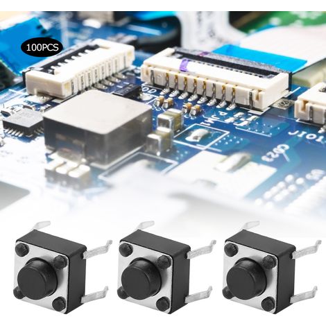 100 Stück Mini-Mikro-Tastschalter 6x6x4,3mm für DIY-Elektronikschaltungen (1/5)