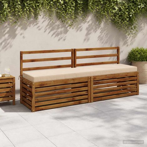 vidaXL Coussin de banc SOEST 100 % polyester Crème 170 x 40 x 8 cm (1/5)