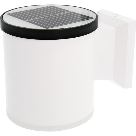 IluminaShop - Aplique LED Solar Jano Redondo 1W con Sensor Crepuscular IP65 Blanco Neutro 4500K (1/5)