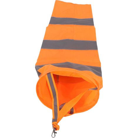 Manche à air réfléchissante indicateur de direction du vent pour l'extérieur (aéroports, fermes, jardins, parcs), orange, 100 cm (1/5)