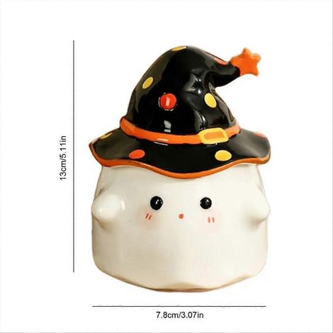 Halloween-Tasse, Tasse mit Halloween-Geistermuster, Tasse mit Geistermuster B (1/5)