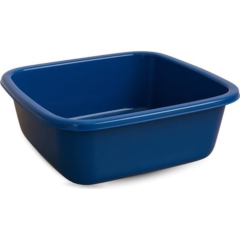 Bassine Carrée Couleur Aléatoire 6L Cuve de Lavage Compacte en Plastique Résistant Bassine Multi-Usages pour Vaisselle (1/5)