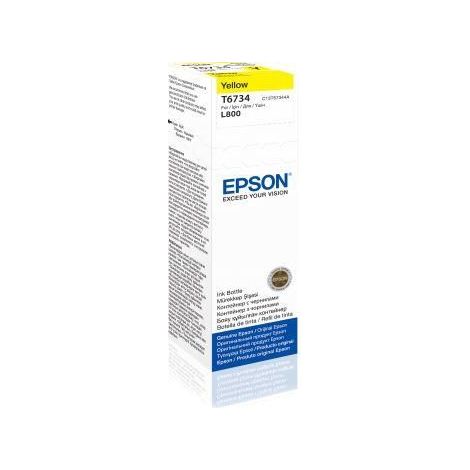 Epson T6734 Tintenpatrone Original Gelb 1 Stück - Drucker-Tintenpatrone (Original, Pigment-basierte Tinte, Gelb, Epson L800, 1 Stück, Tintenstrahldruck) (1/4)