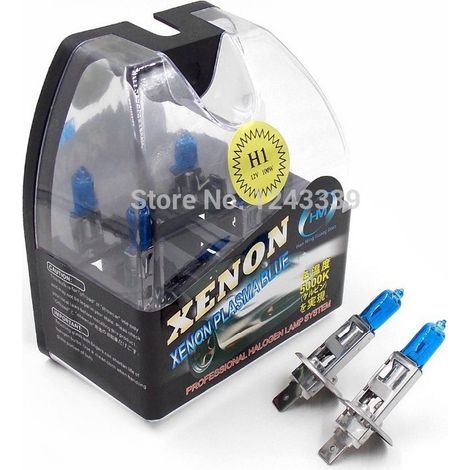 Trade Shop - Paar 12 V 55 W Halogen-H1-Xenon-Lampen zum Austausch der Autoscheinwerfer -