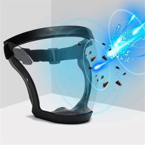Lunettes de sécurité anti-buée, masque intégral HD transparent, étanche à la poussière et aux projections, verres incassables pour équitation et travaux. (1/3)