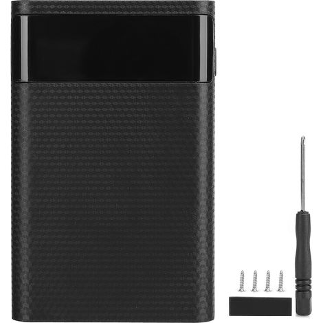 Contenitore per power bank Toivize KA4 per 4 batterie 18650 fai da te – Uscita 5V/2A, senza saldature – Guscio in ABS (1/5)