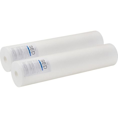 Mophorn Cartucho de repuesto para filtro de agua para toda la casa, filtro de sedimentos de polipropileno de 4,5" x 20" para sistema de filtración de agua doméstico de 3 etapas. Reduce la arena
