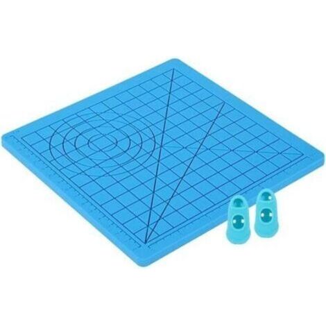 Tapis de Stylo d'Impression 3D, Tapis en Silicone Pour Stylo 3D Avec Artisanat d'Art de Base Multi-formes et 2 Capuchons en Silicone Pour Enfants, Adultes, Débutants, Artiste Expert en Dessin