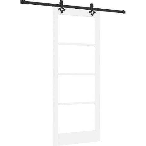 Maison Exclusive - Schiebetür ORKDAL Weiß und Schwarz 83 x 202 cm