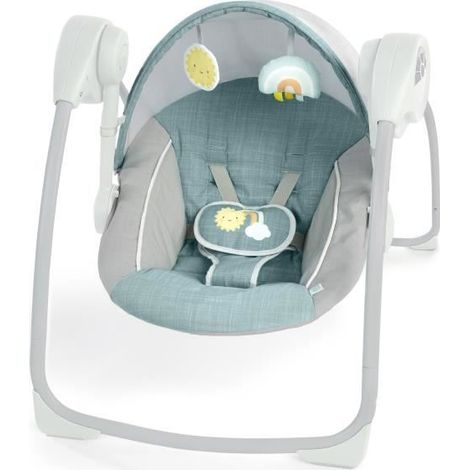 INGENUITY Transat bébé balancelle électrique Sun Valley, 2 jouets, siège inclinable cadeau bébé (1/5)