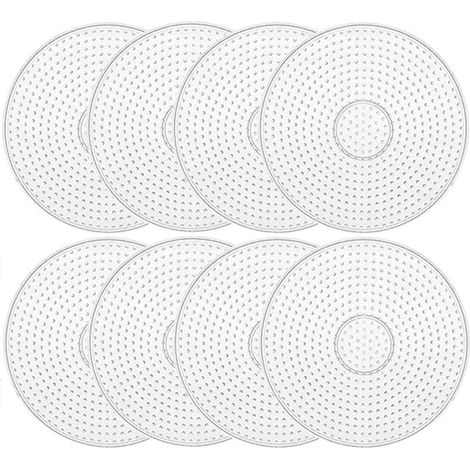 Plaque Perforée - Gabarit Transparent Pour Perles à Repasser - Modèle Cercle 15 x 15 cm - 1 Pièce (1/5)