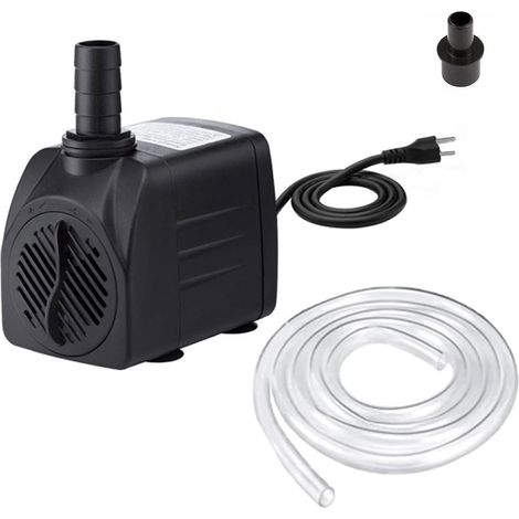 Pompe à eau très silencieuse, pompe submersible, 600 l/h (160 GPH, 10 W), pour étangs, poissons, tortues, créatures aquatiques, aquariums, piscines, statues, jardins de roches, artisanat fluide, (1/5)