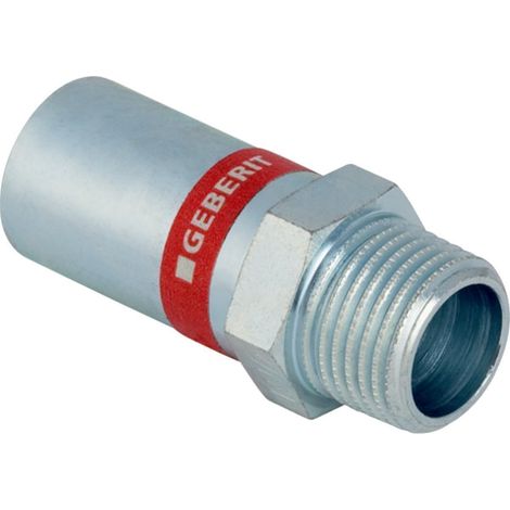 Geberit Mapress Acier C Raccord avec filetage extérieur et extrémité à emboîter, DN 50, dø 54 mm, 21940