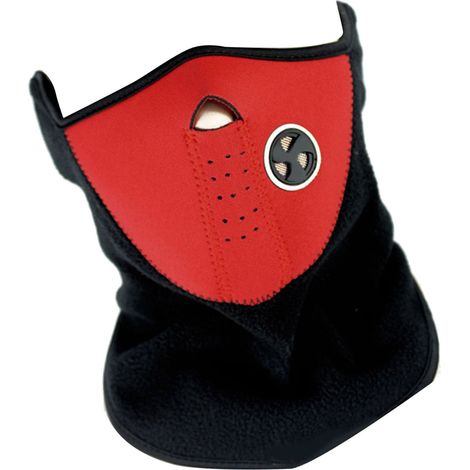 Cache-cou respirant et confortable pour le cyclisme, rouge. Protection solaire optimale. (1/5)