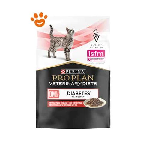 Purina Cat Pro Plan Veterinary Diets Diabets Menagement Manzo - Bustina 85 Gr - Cibo Umido Gatti