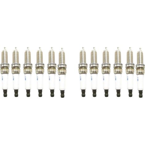 12 bougies d'allumage 12120037582 ZR5TPP33S 0242145518, pour moteurs BMW X3 X4 X5 X6 F25 F26 E70 F15 F85 E71 E72 F16 F86 N55 (1/5)