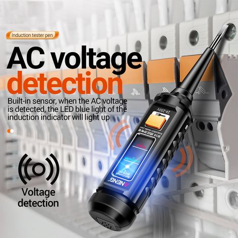 ANENG B15 testeur d'induction stylo mettre en évidence la lumière de couleur professionnel détection de tension ca électricien tournevis outils de test 24 V-250 V (1/5)