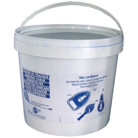 Poudre à tracer Wilmart Bleue 5kg : Pour un marquage net sur chantiers