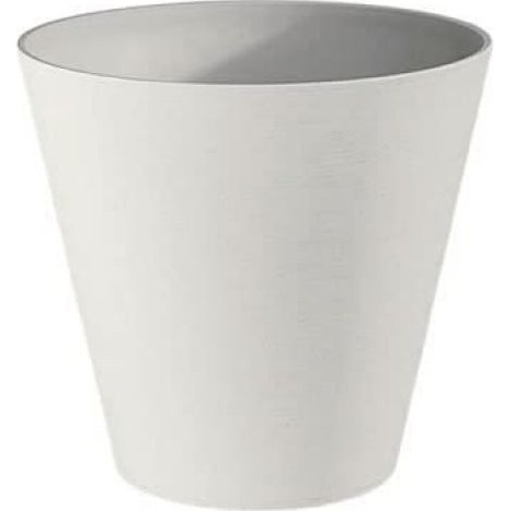 Pot De Fleurs - Rond - Plastique - Vert - 40 Cm De Diamètre - Sans Réservoir D'eau - Pour Jardin Et Intérieur - Unité
