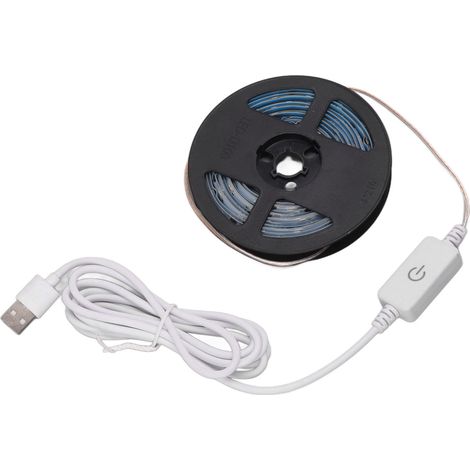 Bandes lumineuses LED horticoles 5V à spectre complet, à intensité variable tactile, USB, étanches, pour la croissance des plantes (légumes, fleurs, serres, tentes). (1/5)