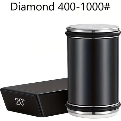 Kit d'affûtage diamant manuel avec système d'affûtage magnétique - Affûteur robuste pour outils de cuisine et d'extérieur,Noir (1/5)