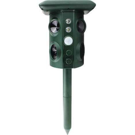 Ultraschall Katzenabwehr - Dreiseitige Mückenabwehr - Katzenschutz - IP65 wasserdicht - mit Licht und Blinken - Geeignet für Katzen, Hunde, Füchse und Vögel im Garten (1/3)