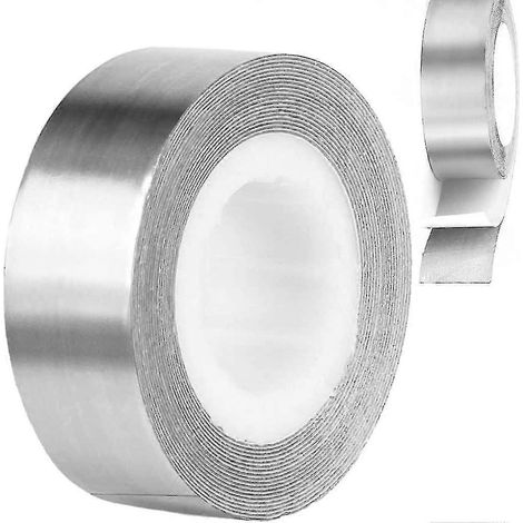 Ruban de plomb de golf haute densité auto-adhésif, rouleau de pression argenté 254 x 12,7 mm (1/5)