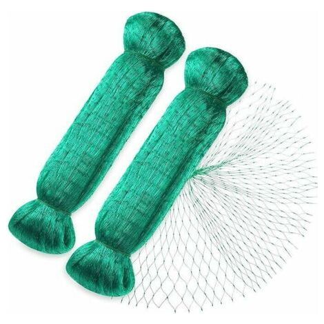 Filet Anti Oiseaux,2pcs 4 10m Vert Jardin Oiseau Filet de pour Plante Filet de Protection Maille de 15 mm, (1/5)
