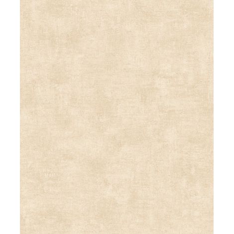 Papier peint uni effet toile lin beige sable