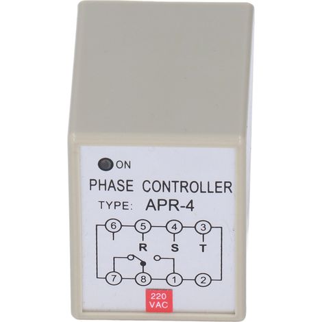 CKCTELAY Relais Protecteur de Phase IP étanche 220V APR-4 pour Pompe Ventilateur Moteur Compresseur 5A DIN rail (1/5)