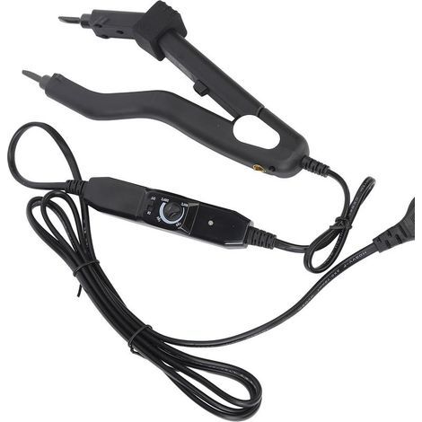 Lisseur Pour Extensions Capillaires - Température Réglable 100 À 220 °C - Compatible Liaisons Kératine - Fiche Européenne - Noir - 1 Pièce (1/5)