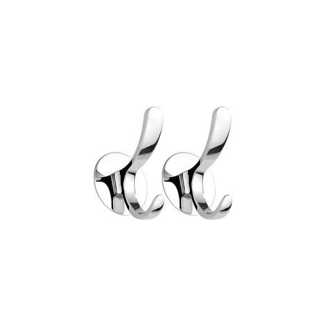 Porte manteau mural en inox poli, porte serviettes pour cuisine, sans abîmer les murs, lot de 2