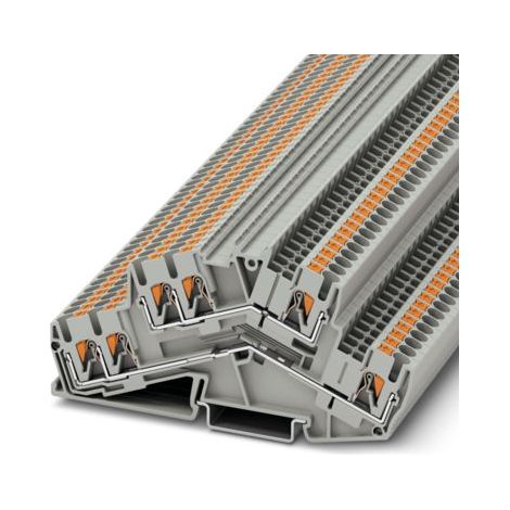 Bloc de jonction à 2 étages Phoenix Contact PTTBS 2,5-TWIN 3210600 0.14 mm² 2.50 mm² gris 50 pc(s) (1/3)