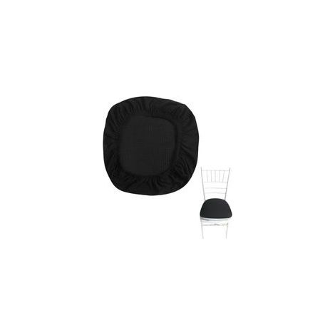 Housse de Chaise Extensible Jacquard Antidérapante Anti-Poussière Protection de Siège pour Bureau Restaurant Mariage Cuisine Décoration (Noir) (1/5)