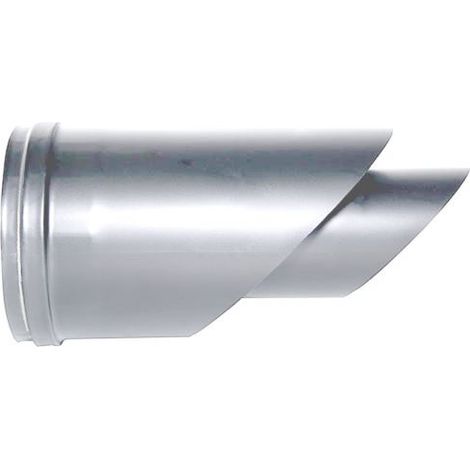 Tubo de chimenea coaxial de acero inoxidable con terminal horizontal D. 80/130 CE para estufa de pellet Hecho en Italia