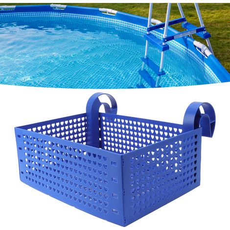 Hängender Aufbewahrungskorb für den Pool, praktisches Aufbewahrungsregal, abnehmbarer Aufbewahrungskorb (1/5)