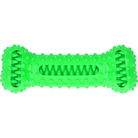 TPR chien dents nettoyage jouet à mâcher distributeur de nourriture bâton de brossage outil de soins dentaires pour animaux de compagnie vert (1/5)