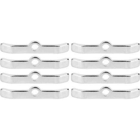 Verchromte Ventildeckel-Distanzstücke aus Aluminiumlegierung, fein verarbeitet, 8er-Set für Pkw-Motoren - Crezuo