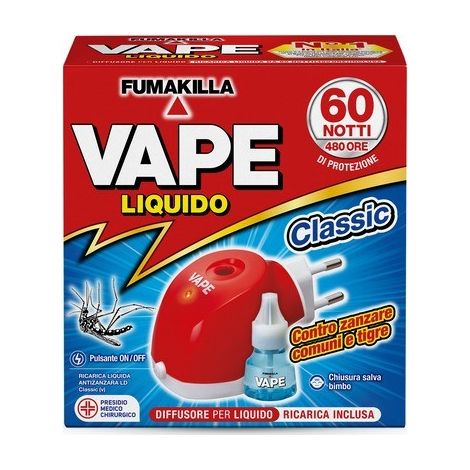 Difusor antimosquitos Vape con recarga líquida 60 noches
