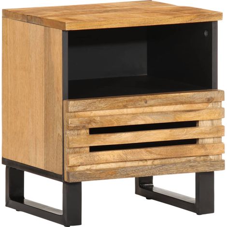 Maison Exclusive - Comodini 2pz 40x34x46 cm in Legno Massello di Mango (1/5)