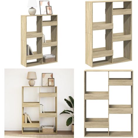 vidaXL Bibliothèque chêne sonoma 100x33x135 cm bois d'ingénierie