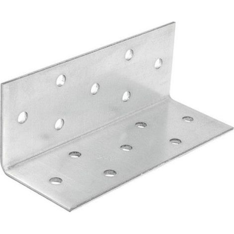 Connecteur De Construction - 40x40x100 mm - Acier Galvanisé - Pour Bois Et Béton - 1 Pièce