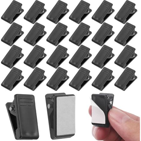 26 pièces pinces à ressort autocollantes pour tapisserie, Murale Clips Auto-Adhésifs pour photo,bureau, école, salle de classe affiche (1/5)